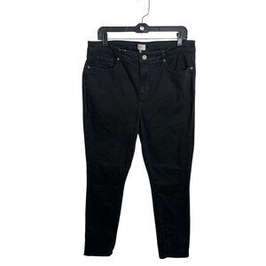 NYDJ Not Your Daughters Women’s Size 14 Jeans Lift Tuck Skinny Black Denim